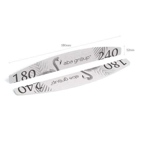 Nail file safe package Aba Group Half Moon 180/240 SLIM - FLAMING - Фото №3