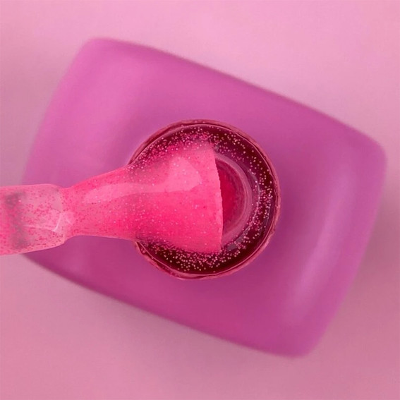 Топ для ногтей LUNA Matte Sand Peach Pink Non Wipe без липкого слоя с эффектом песчаной текстуры розовый персик 13 мл (300-3430) - Фото №2