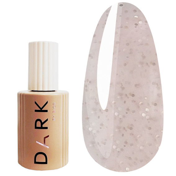 База DARK PRO base Shine 06 молочно-розовый с блестками белого золота 15 мл - Фото №1