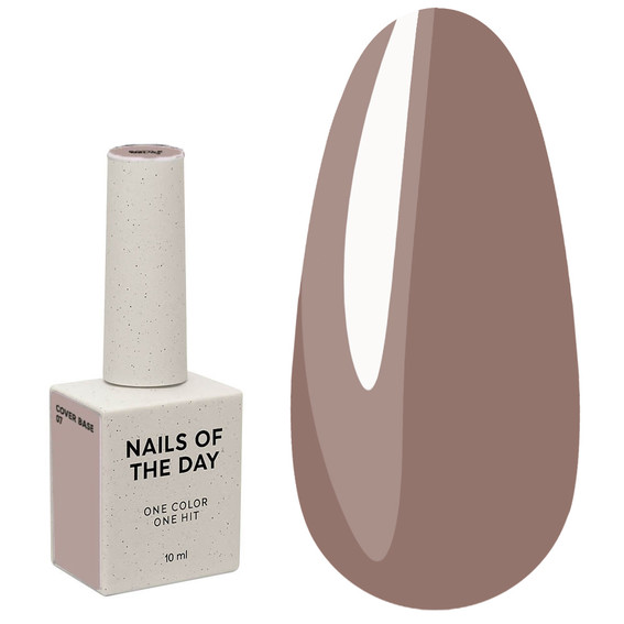 Baza hybrydowa NAILSOFTHEDAY Cover NEW Formula № 07 latte 10 ml - Фото №1