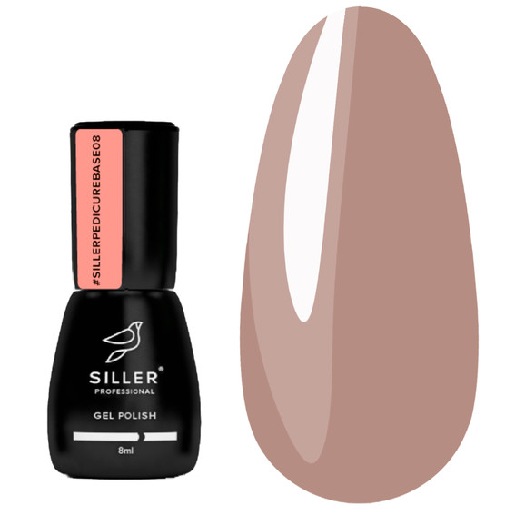 Baza hybrydowa SILLER Pedicure №08 karmel 8ml (НФ-00019453) - Фото №1