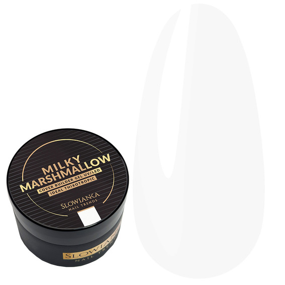 Builder Gel Slowianka MILKY MARSHMALLOW COVER - ideal tixotropic 15 g - Фото №1