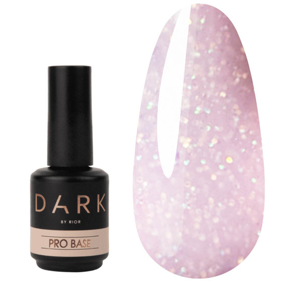База DARK Pro Base Opal 5 розовый с шиммером, 15 ml - Фото №2