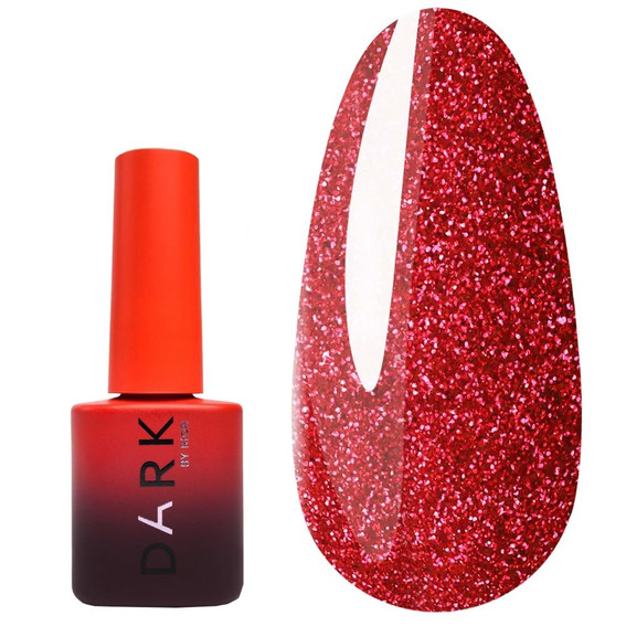 Lakier hybrydowy DARK Flash 07 czerwony odblaskowy 10 ml - Фото №1