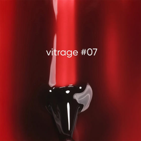 Гель-лак DARK Vitrage 07 темно-красный 6 мл - Фото №2