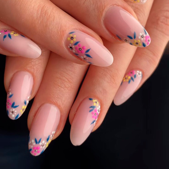 Autumn Manicure 2024 (Nude With Watercolor)