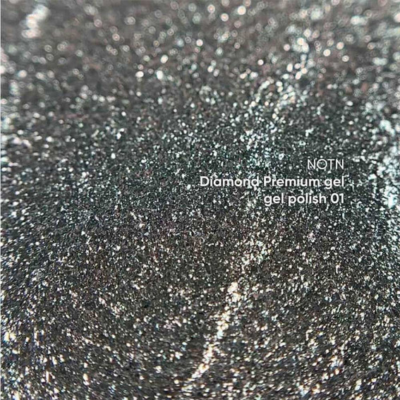 Гель-лак NAILSOFTHENIGHT Diamond Premium gel 01 серебряный 5 мл - Фото №2
