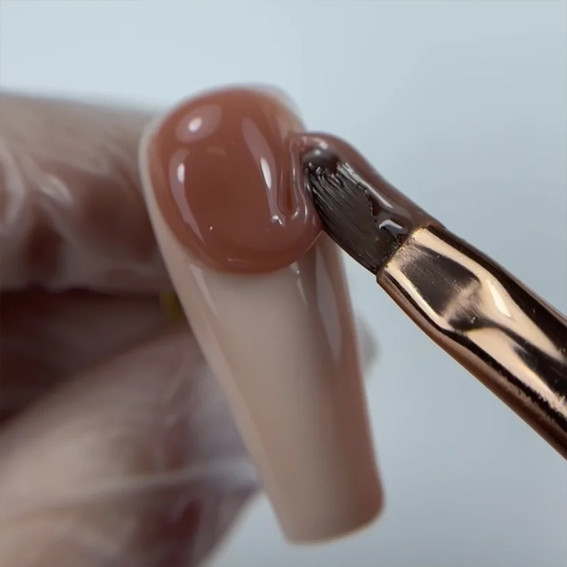 Builder gel NAILSOFTHEDAY Premium gel 08 nude caramel 30 ml - Фото №3
