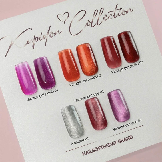 Lakier hybrydowy NAILSOFTHEDAY Vitrage 02 witrażowy czerwony 10 ml - Фото №7