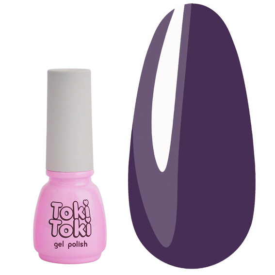 Lakier hybrydowy Toki-Toki № 036 ciemnofioletowy 5 ml - Фото №1