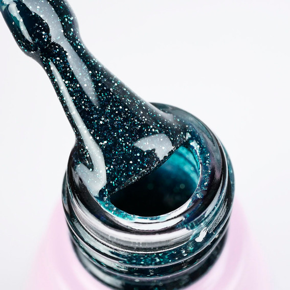 Gel polish Toki-Toki Cosmo № 27 green-blue reflective 5 ml - Фото №2