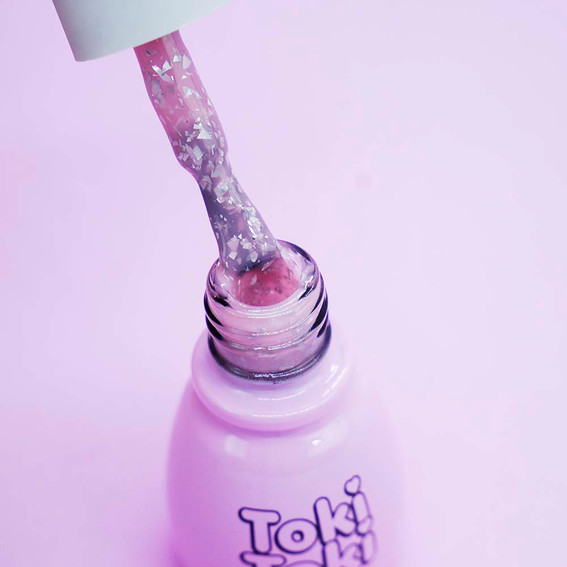 Base Toki-Toki Potal 003 pink with silver leaf 5 ml - Фото №2