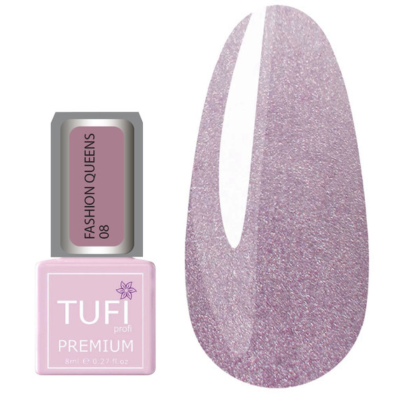 Lakier hybrydowy TUFI profi PREMIUM Fashion Queens 08 Lilac Duchess 8 ml (0318249) - Фото №1