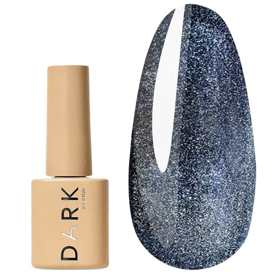 Gel polish DARK Cat Eye 20 turquoise blue 6 ml - Фото №1