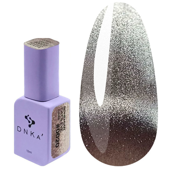 Lakier hybrydowy DNKa Bohemian Cat's Eye 020 cappuccino 12 ml (FTCGP0020) - Фото №1