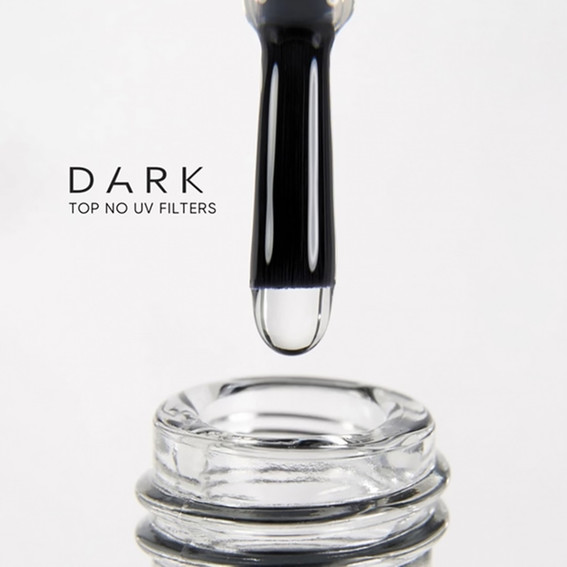 Top hybrydowy DARK No UV Filters bez warstwy lepkiej i filtrów UV 15 ml - Фото №2