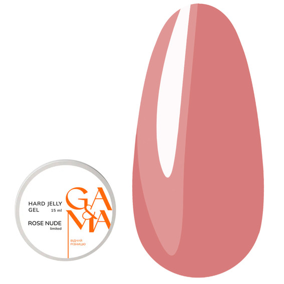 Гель-желе GA&MA Hard Jelly gel rose nude 15 мл (7702266) - Фото №1