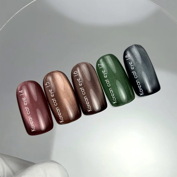 Гель-лак NAILSOFTHEDAY Korean cat eye 18 темно-синий 10 мл - Фото №3