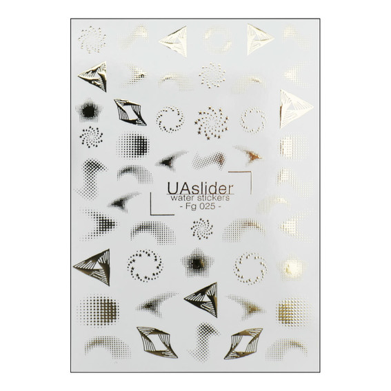 Slider design UAslider foil gold figures in abstraction №Fg 025 - Фото №1