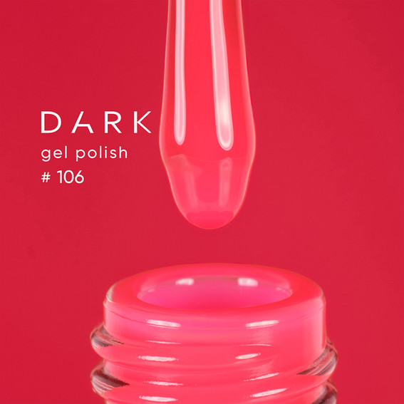 Gel polish DARK New collection 106 light crimson 6 ml - Фото №2