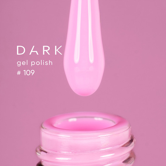 Lakier hybrydowy DARK New collection 109 królewski róż 6 ml - Фото №2