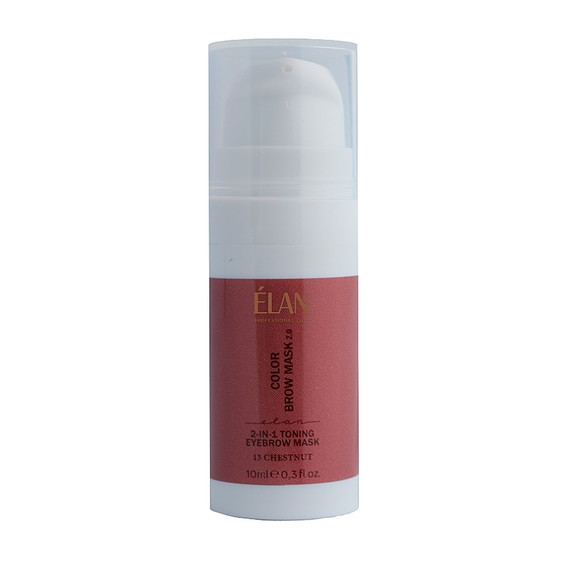 Тонирующая маска ELAN COLOR BROW MASK 2.0 для бровей 2-в-1 13 CHESTNUT 10 мл - Фото №1