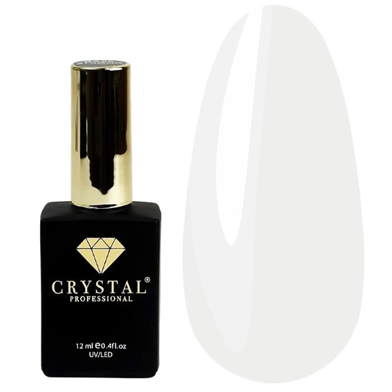 База для ногтей Crystal Base Color №12 снежно-белый 12 мл - Фото №1