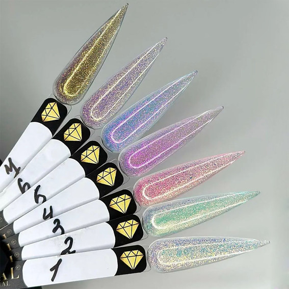 Гель для наращивания Crystal Builder Gel Chameleon №5 голубо-розовый хамелеон 15 мл - Фото №2