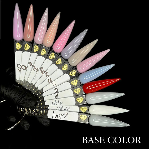 База для ногтей Crystal Base Color White 12 мл - Фото №2