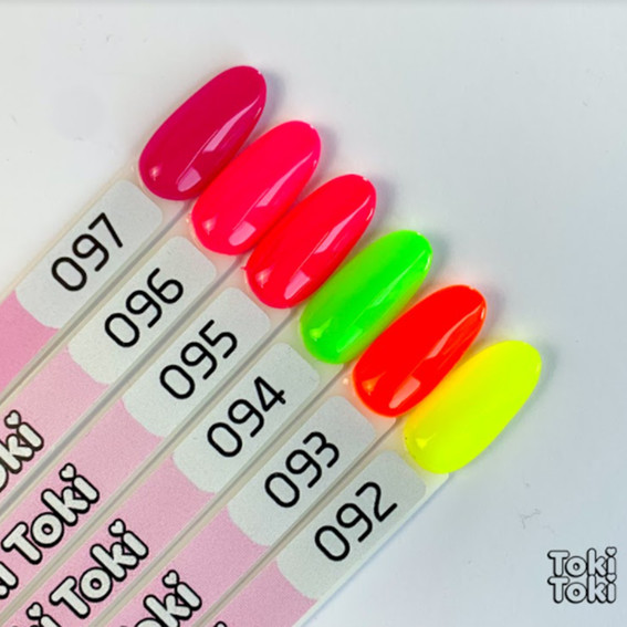 Lakier hybrydowy Toki-Toki № 096 neonowy gorący róż 5 ml - Фото №2