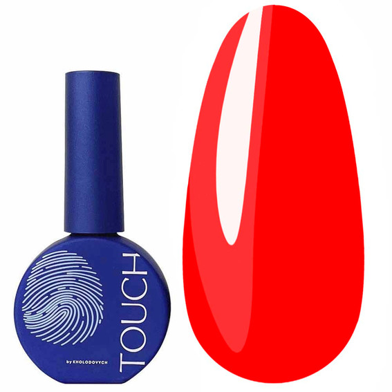 Lakier hybrydowy Touch Solo Gel Polish 14 jednofazowy 3w1 neonowy czerwony 9 ml - Фото №1