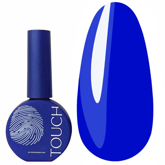 Гель-лак Touch Solo Gel Polish 18 однофазный 3в1 ярко-синий 9 мл - Фото №1