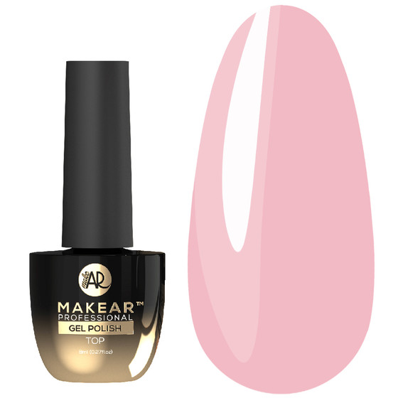 Топ для ногтей MakeAR Milky Nude без липкого слоя 8 мл - Фото №1