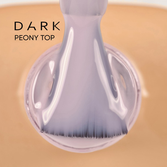 Top hybrydowy Dark Peony Top bez warstwy lepkiej 10 ml - Фото №2