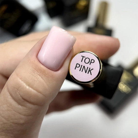 Топ для ногтей Crystal Top Pink 12 мл - Фото №2