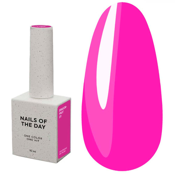 Гель-лак NAILSOFTHEDAY Dragonfruit 211 неоновая фуксия 10 мл - Фото №1