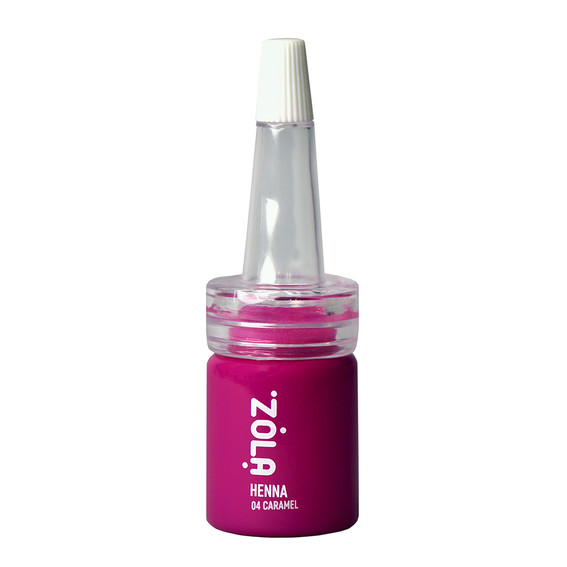 Henna for eyebrows ZOLA "Henna №04 Caramel" light shade 5 g - Фото №1