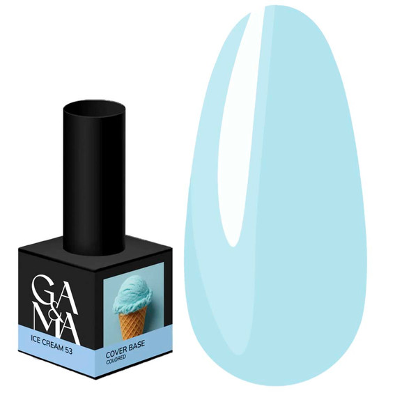 Base GA&MA Colored №053 Ice Cream 15 ml (7703344) - Фото №1