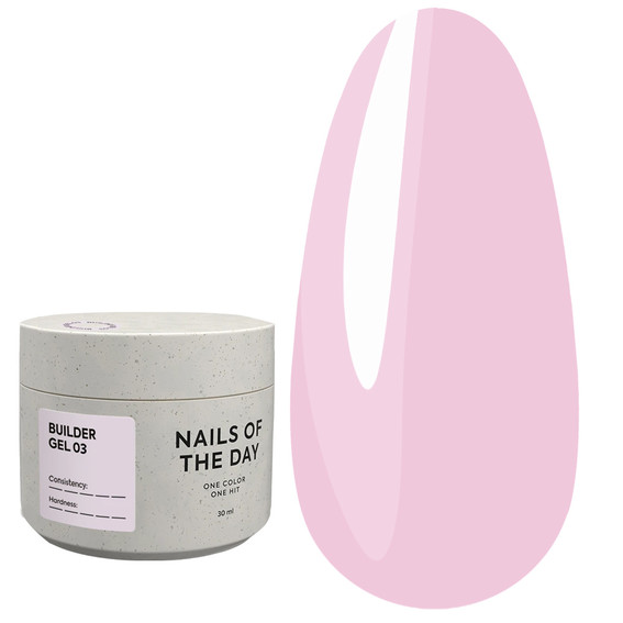 Гель для наращивания NAILSOFTHEDAY Builder Gel 03 нежно-розовый 30 мл - Фото №1