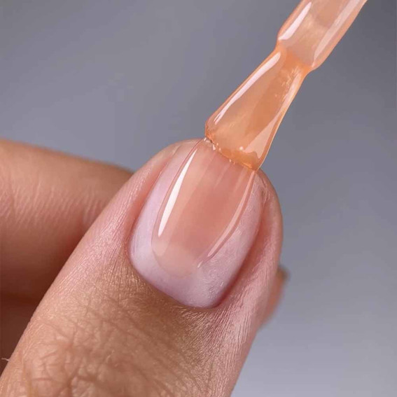 База для ногтей NAILSOFTHEDAY Cover NEW Formula №44 полупрозрачный персиковый 10 мл - Фото №3