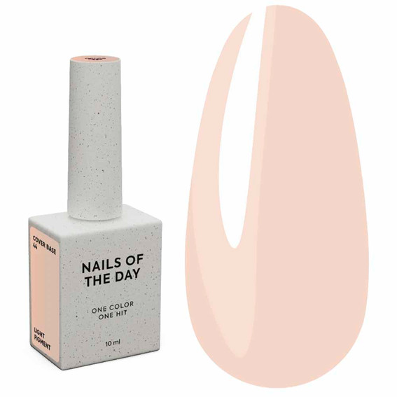 База для ногтей NAILSOFTHEDAY Cover NEW Formula №44 полупрозрачный персиковый 10 мл - Фото №1