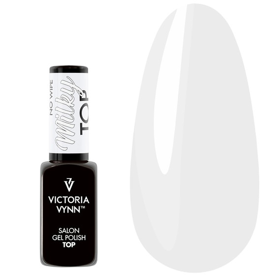 Top hybrydowy Victoria Vynn Top Milky no wipe 8 ml - Фото №1