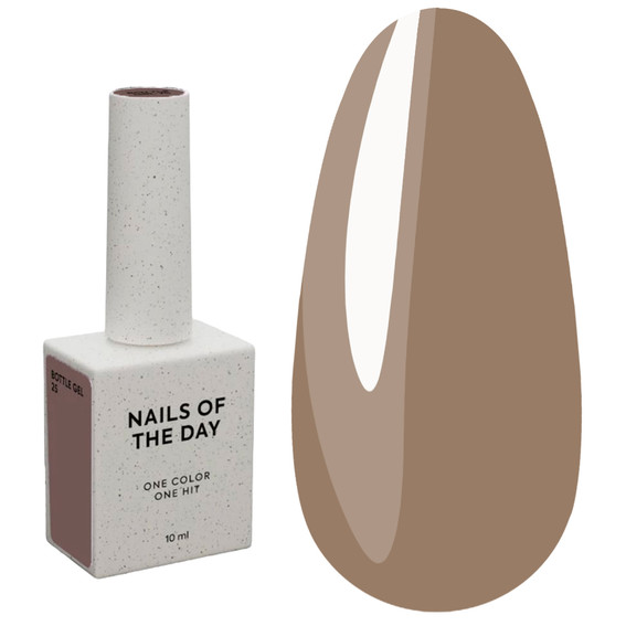 Гель NAILSOFTHEDAY Bottle gel 25 холодный бежевый 10 мл - Фото №1