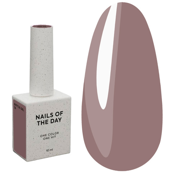 Żel przedłużający NAILSOFTHEDAY Bottle gel 36 kakao 10 ml - Фото №1