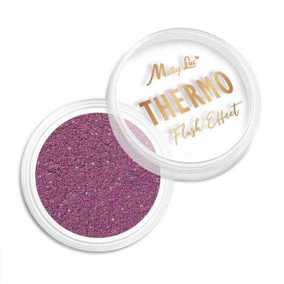 Втирка для ногтей MollyLac Thermo Flash Effect №2 0,5 г - Фото №4