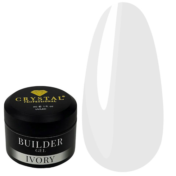 Гель для наращивания Crystal Builder Gel IVORY 30 мл - Фото №1