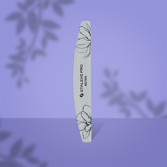 Staleks Mineral File Half Moon EXPERT 40 80/100 grit (25 pcs) - Фото №3
