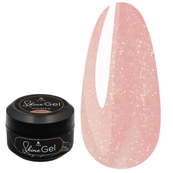 Гель для наращивания FOX Shine Gel Peach 15 мл - Фото №1