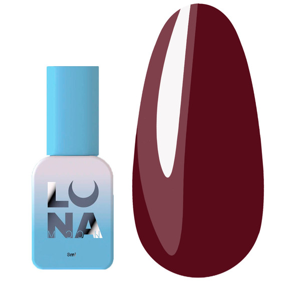 Lakier hybrydowy LUNA №12 jasny bordowy 8 ml - Фото №1