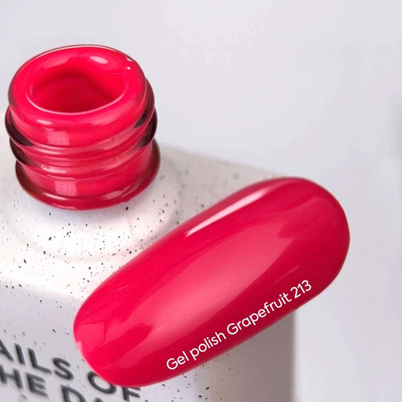 Gel polish NAILSOFTHEDAY Grapefruit 213 neon raspberry 10 ml - Фото №2